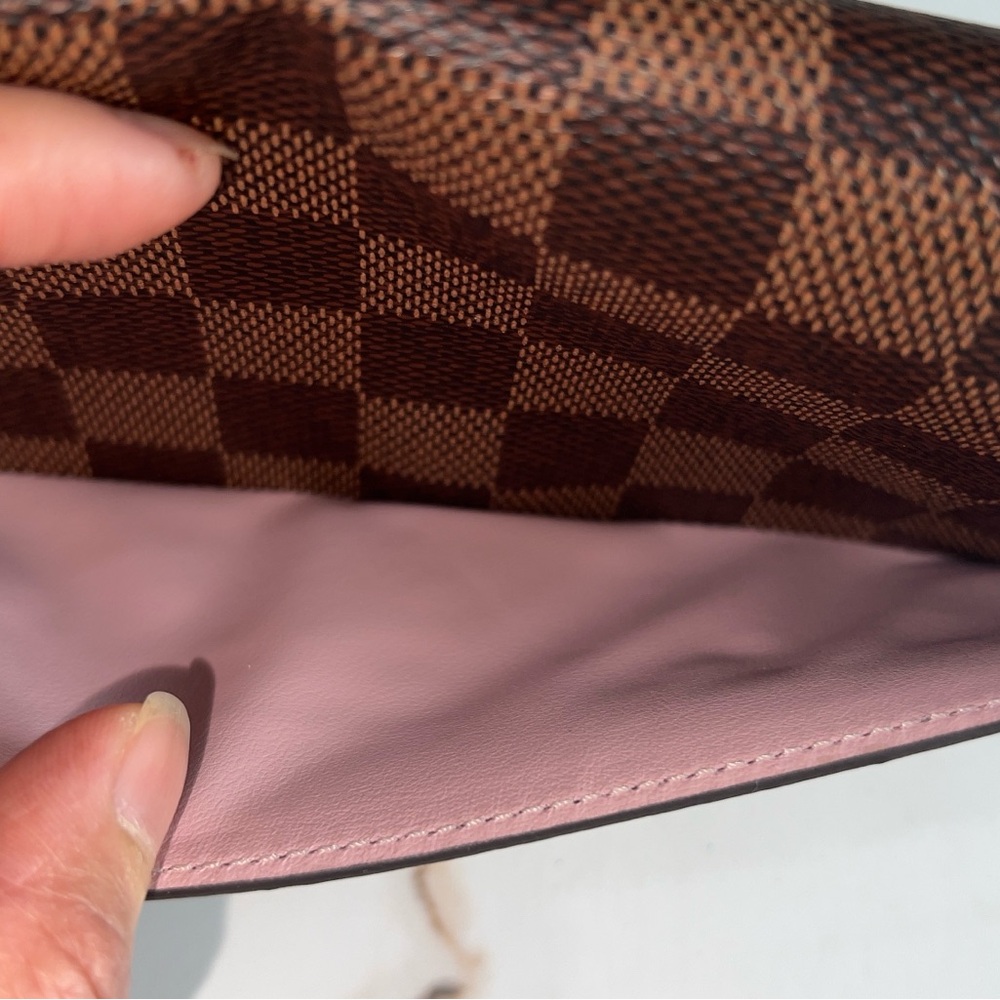 Authentic Louis Vuitton Sarah Wallet Ebene Pink - Picture 15 of 16
